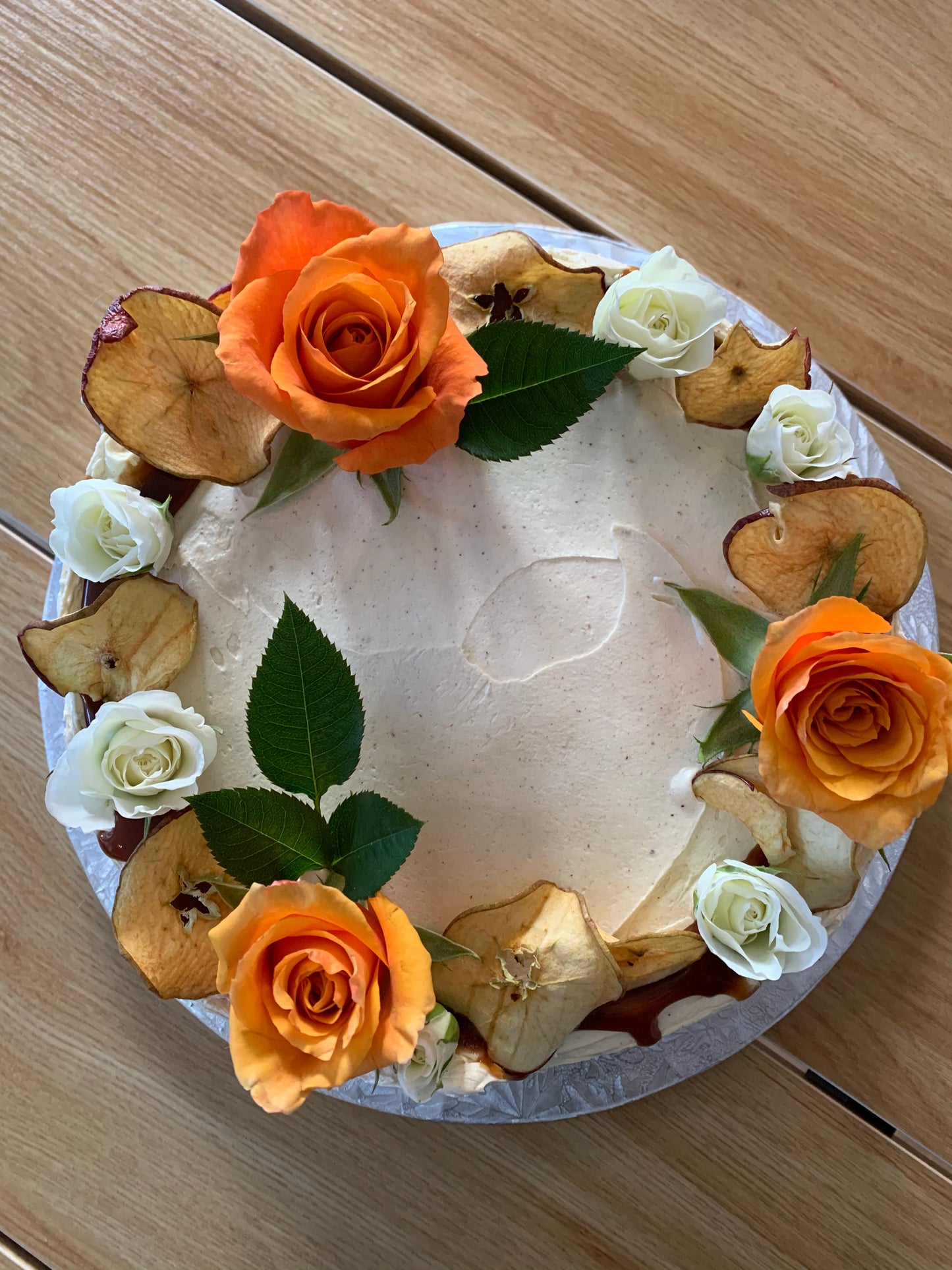 Chai Spiced Apple & Parsnip Cake w Browned Butter Icing